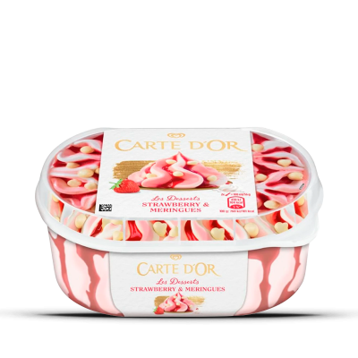 Ice Cream Carte D'Or Strawberry & Meringue 900ml